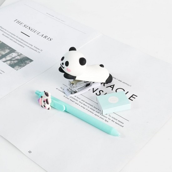 Hot-Selling Cute Giant Panda Student & Office Set - 4-Piece (Staples, Notebook, Pen) - In Stock