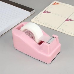 Direct Supply Pink Office Set - Stapler, Tape Holder & Tape, Student Office Stationery Kit