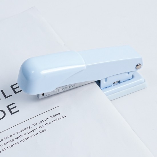 Hot-Selling Blue Desktop Office Stationery Set - Stapler, Tape Dispenser, Scissors, Staple Remover - In Stock