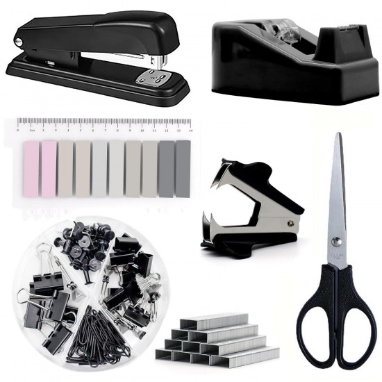 Macaron Office Stationery Set - Custom Stapler with Logo Printing/Branding, Stapler Kit