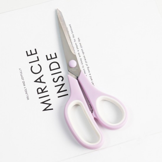 Purple Desktop Office Stationery Set - Stapler, Tape Dispenser, Scissors, Staple Remover - Factory Direct In Stock