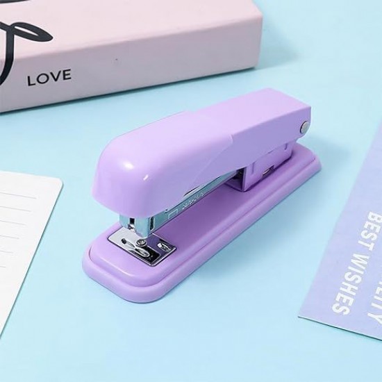 Direct Supply Purple Stationery Set - Desktop Student & Office Combination (Stapler, Staple Remover, Staples)