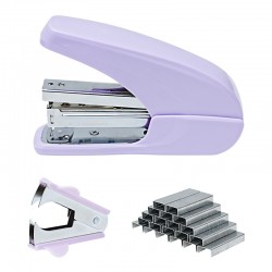 Hot-Selling Macaron Color Office Stapler Set - Effort-Saving Stapler, Staple Remover, Multifunctional Office Kit