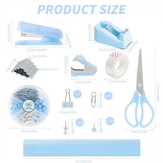 Best-Selling Office Stapler Set - Tape Dispenser Included, Factory Direct Stationery Kit