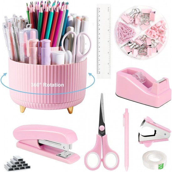 Hot-Selling Desktop Office Stationery Set - Stapler, Tape Dispenser, Scissors, Staple Remover - Factory Direct In Stock