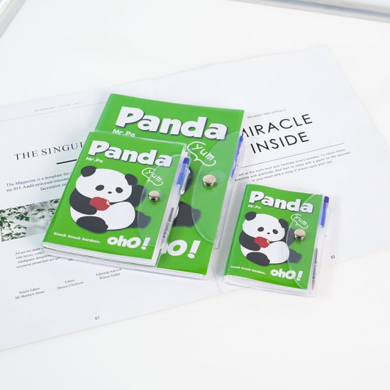 Hot-Selling Unique Giant Panda Student/Office Set - 3-Piece Notebook Kit, Factory In-Stock