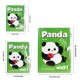Hot-Selling Unique Giant Panda Student/Office Set - 3-Piece Notebook Kit, Factory In-Stock