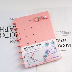 New Hot-Selling Girls' Stationery Gift Box - Large DIY Hole Notebook, Compass & Stapler Combo Set
