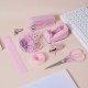Pink Girly Office Stationery Set - Exclusive Stapler, Staple Remover & Tape Holder, Factory Wholesale