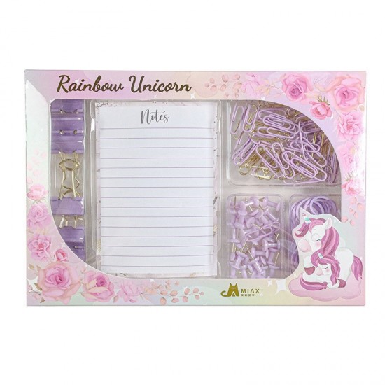 Hot-Selling Macaron Student/Office Set - Direct Supply 3-Piece Kit (Notebook, Stapler, Staples), In-Stock