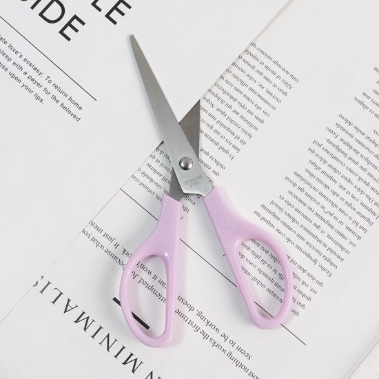 Macaron Desktop Office Stationery Set - Effort-Saving Stapler, Tape Holder, Scissors & Pens, In-Stock