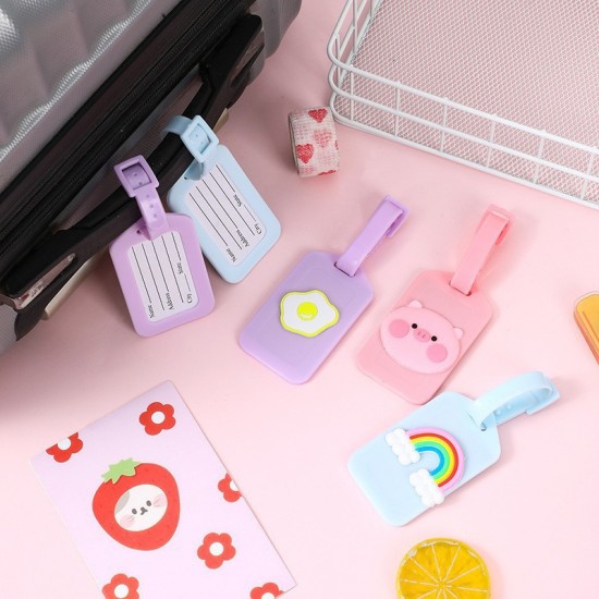 Cute Student Classification Luggage Tags - Waterproof PVC Plastic Travel Luggage Tags/Baggage Tags (Cartoon Creative Design)