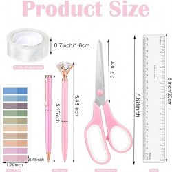 Direct Supply Multi-Functional Pink Desktop Organizer Set - Stapler, Tape Holder, Scissors & Staple Remover