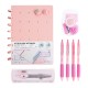 New Hot-Selling Girls' Stationery Gift Box - Large DIY Hole Notebook, Compass & Stapler Combo Set