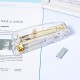 Hot-Selling Minimalist Clear & Rose Gold Stapler Set - Export-Grade 12# Staples, Factory Supply