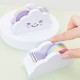 Factory Direct Rainbow Tape Set - Student Scrapbooking Desktop Tape Holder, Cute Packaging Tape Dispenser with Cloud Cutter
