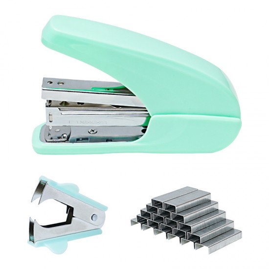 Hot-Selling Macaron Color Office Stapler Set - Effort-Saving Stapler, Staple Remover, Multifunctional Office Kit