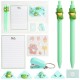 Direct Supply Macaron Student/Office Set - Cartoon Notebook, Stapler & Staples Combo