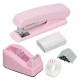 Hot-Selling Macaron Color Student Stationery Set - Combination (Stapler, Tape Dispenser, Staples)