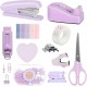 Macaron Desktop Office Stationery Set - Stapler, Tape Dispenser, Scissors, Staple Remover - In Stock